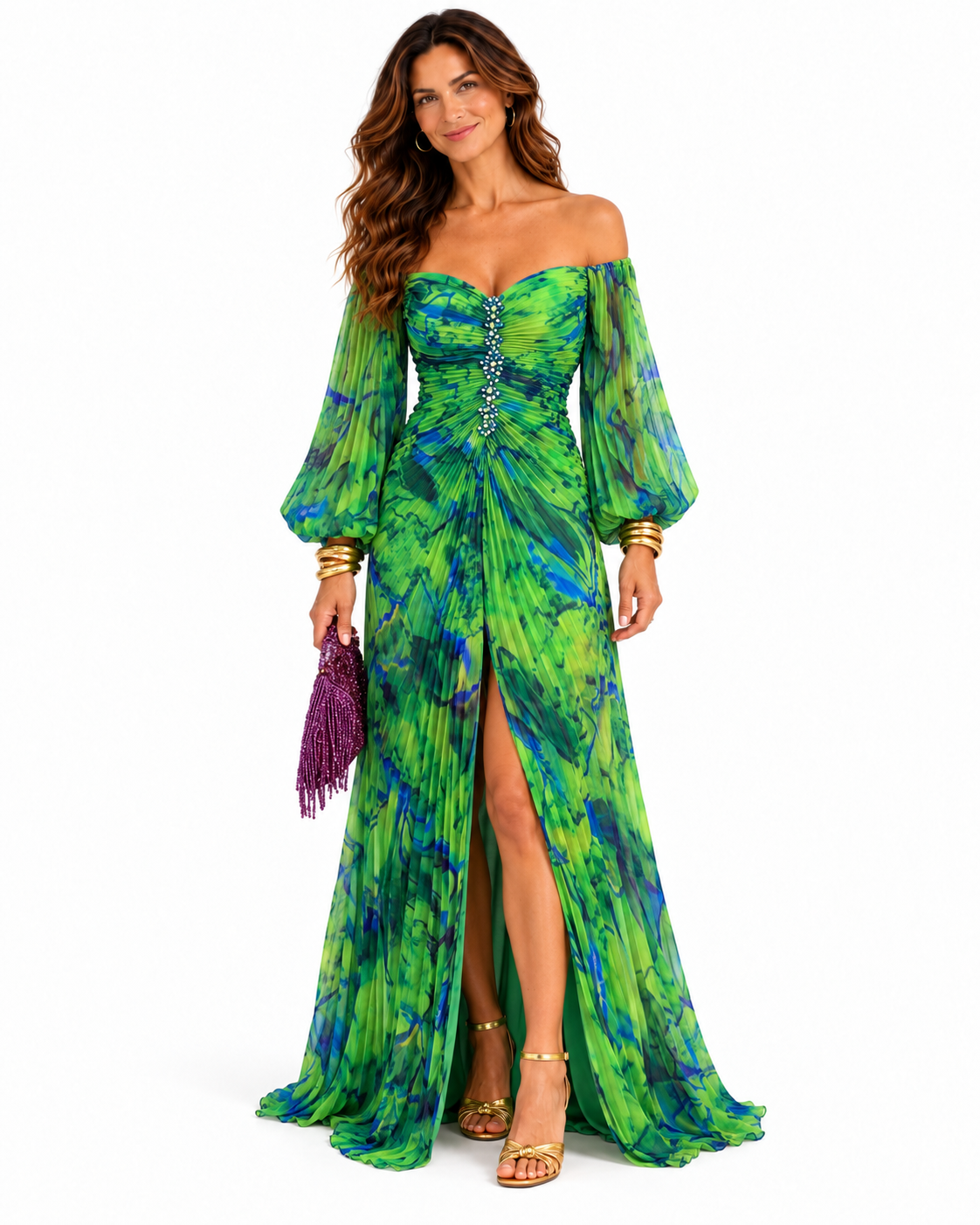 Mía | Vestido largo floral con estampado