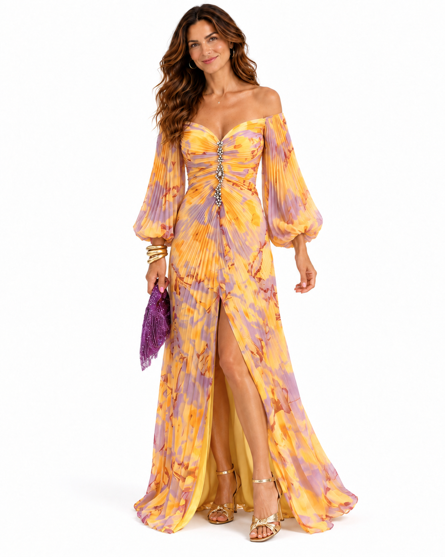 Mía | Vestido largo floral con estampado