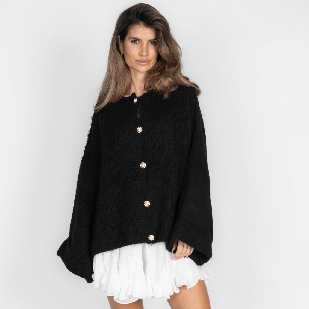 Cárdigan oversize de manga suave