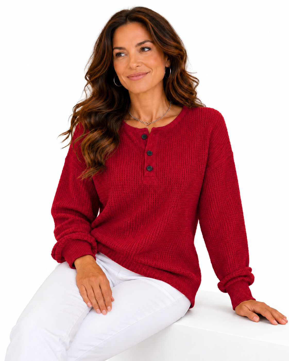 Anne | Casual sweatshirt with collar