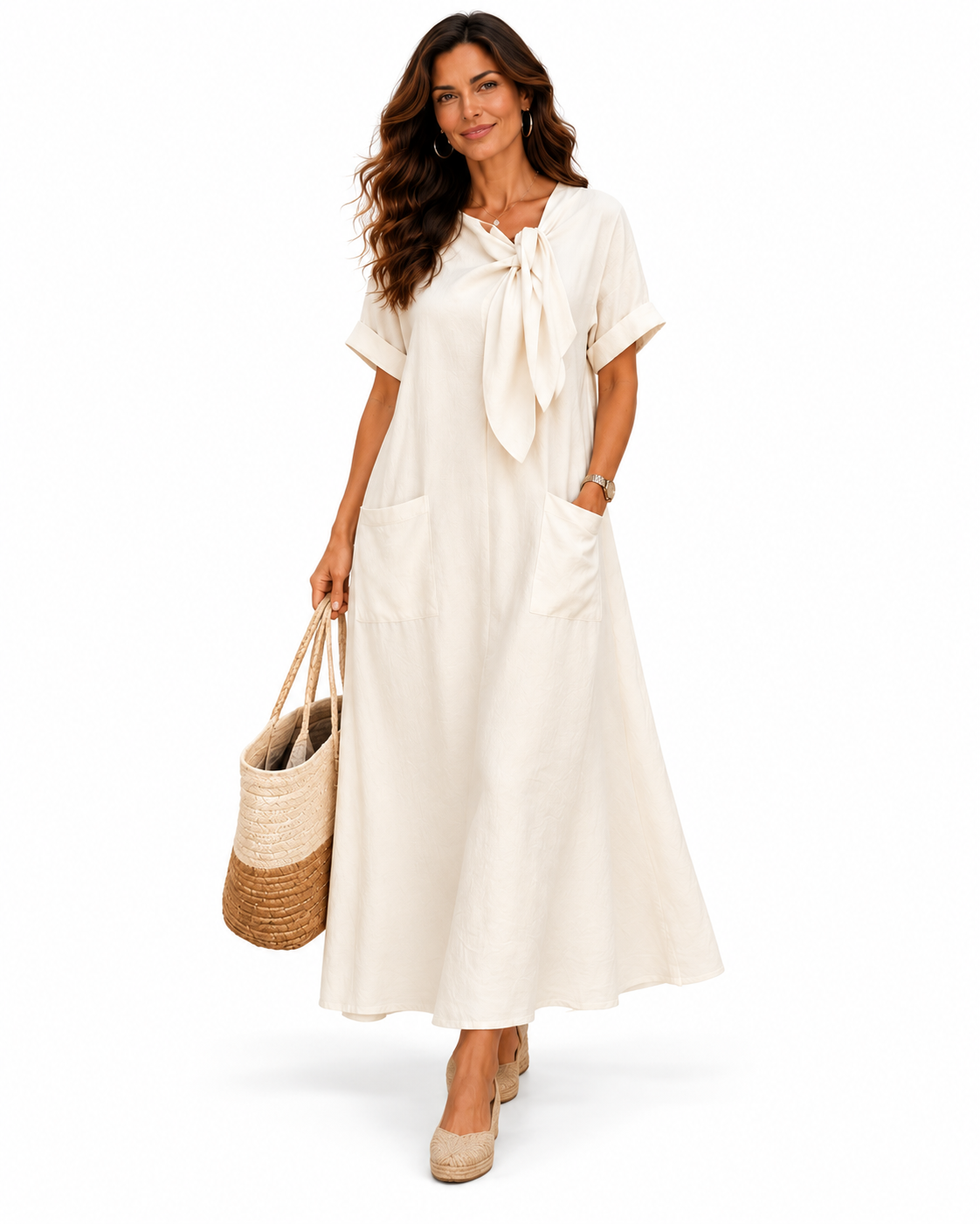 Fleur™ Vestido elegante con bolsillos
