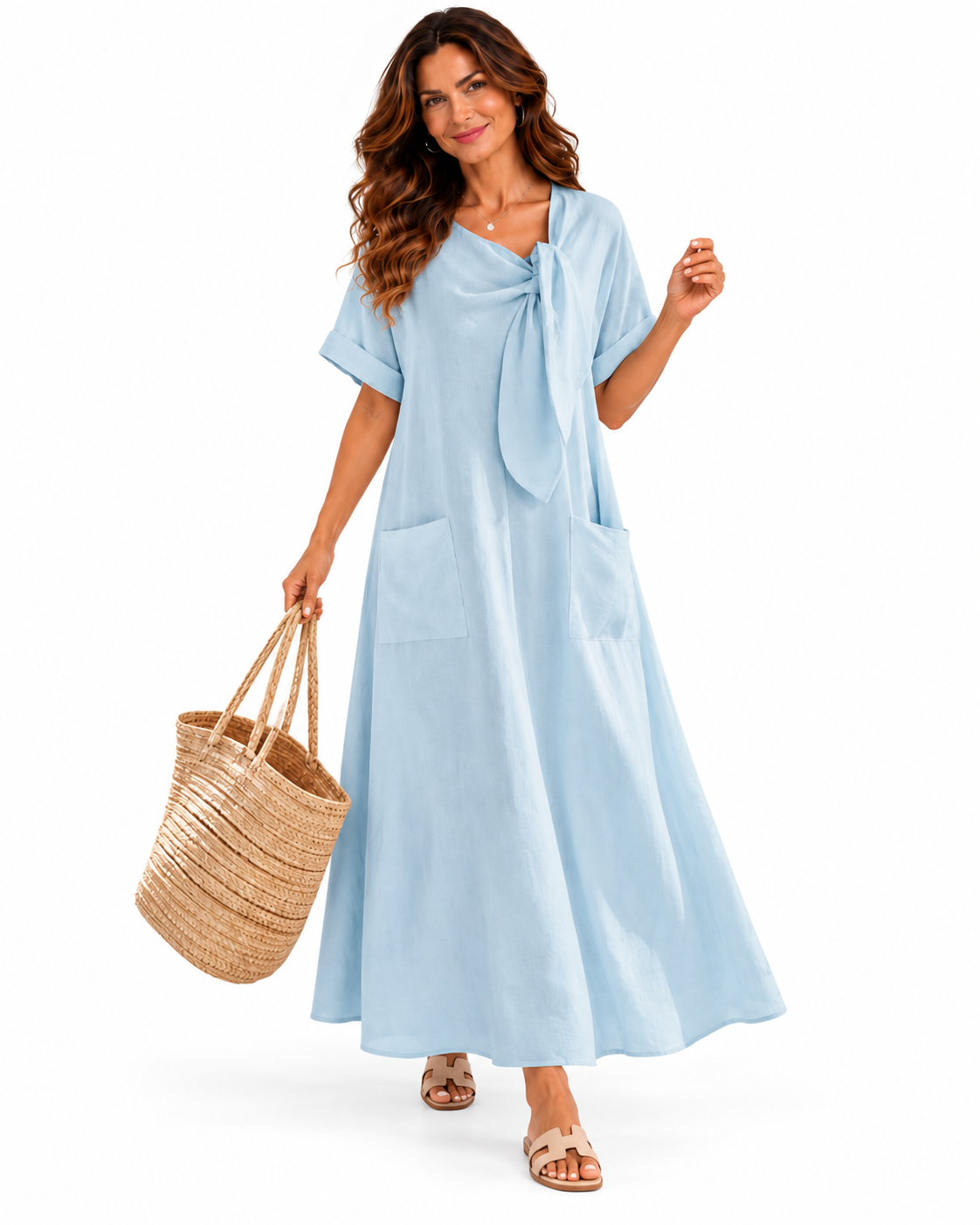 Fleur™ Vestido elegante con bolsillos