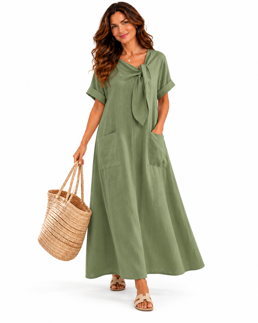 Fleur™ Vestido elegante con bolsillos