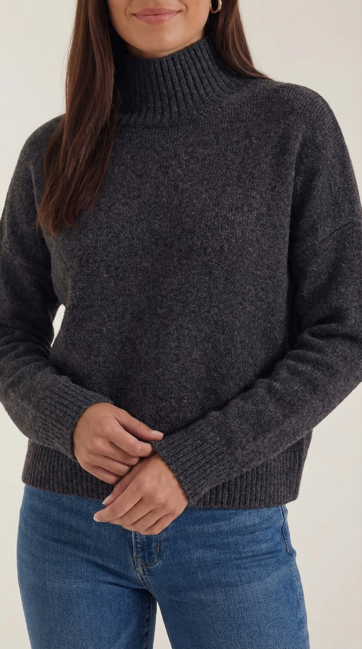 Suéter de cuello alto Andrea - Tejido elegante