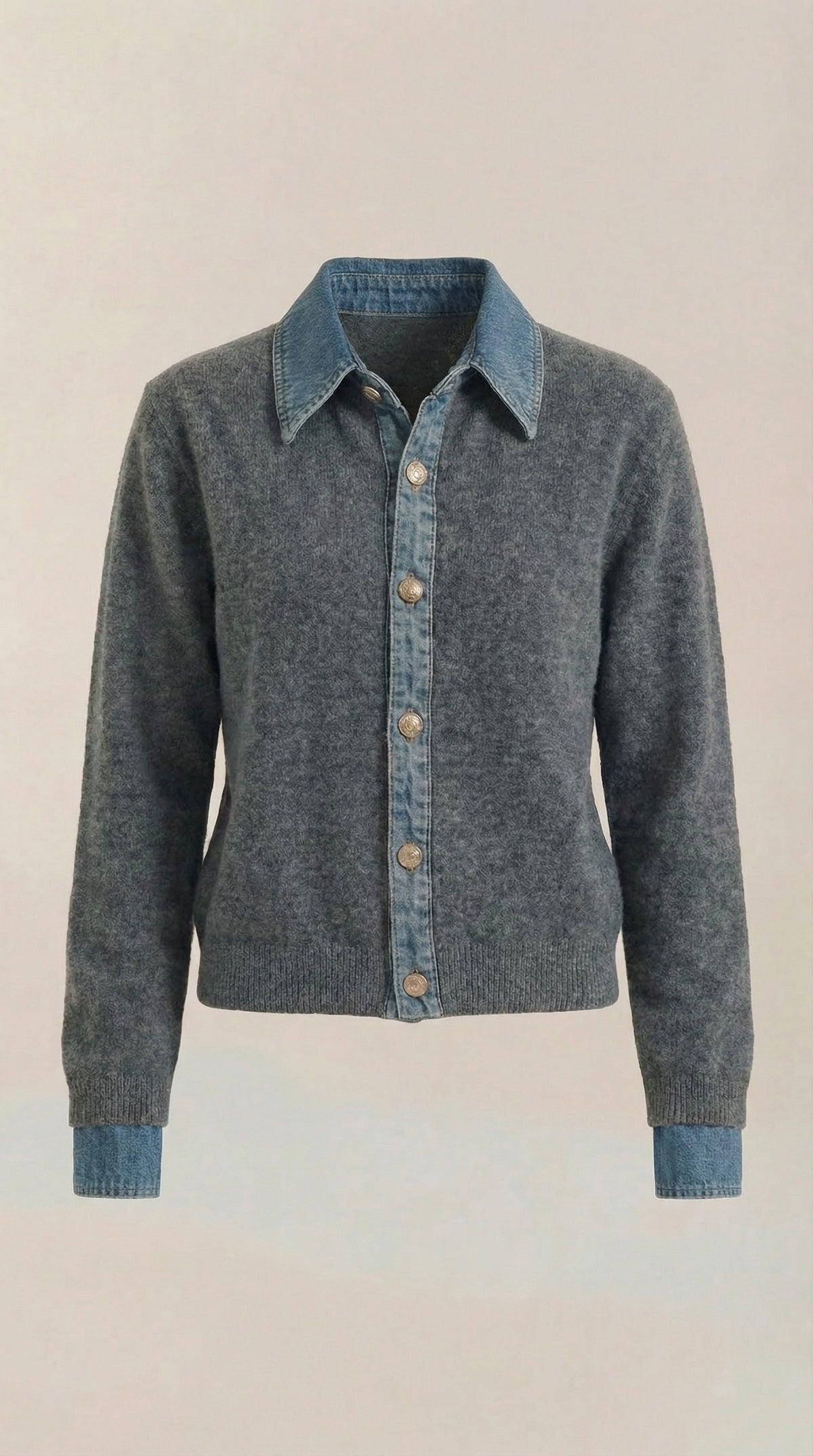 Suéter de Punto Jody con Cuello