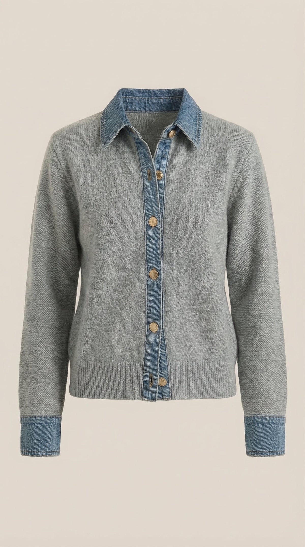 Suéter de Punto Jody con Cuello