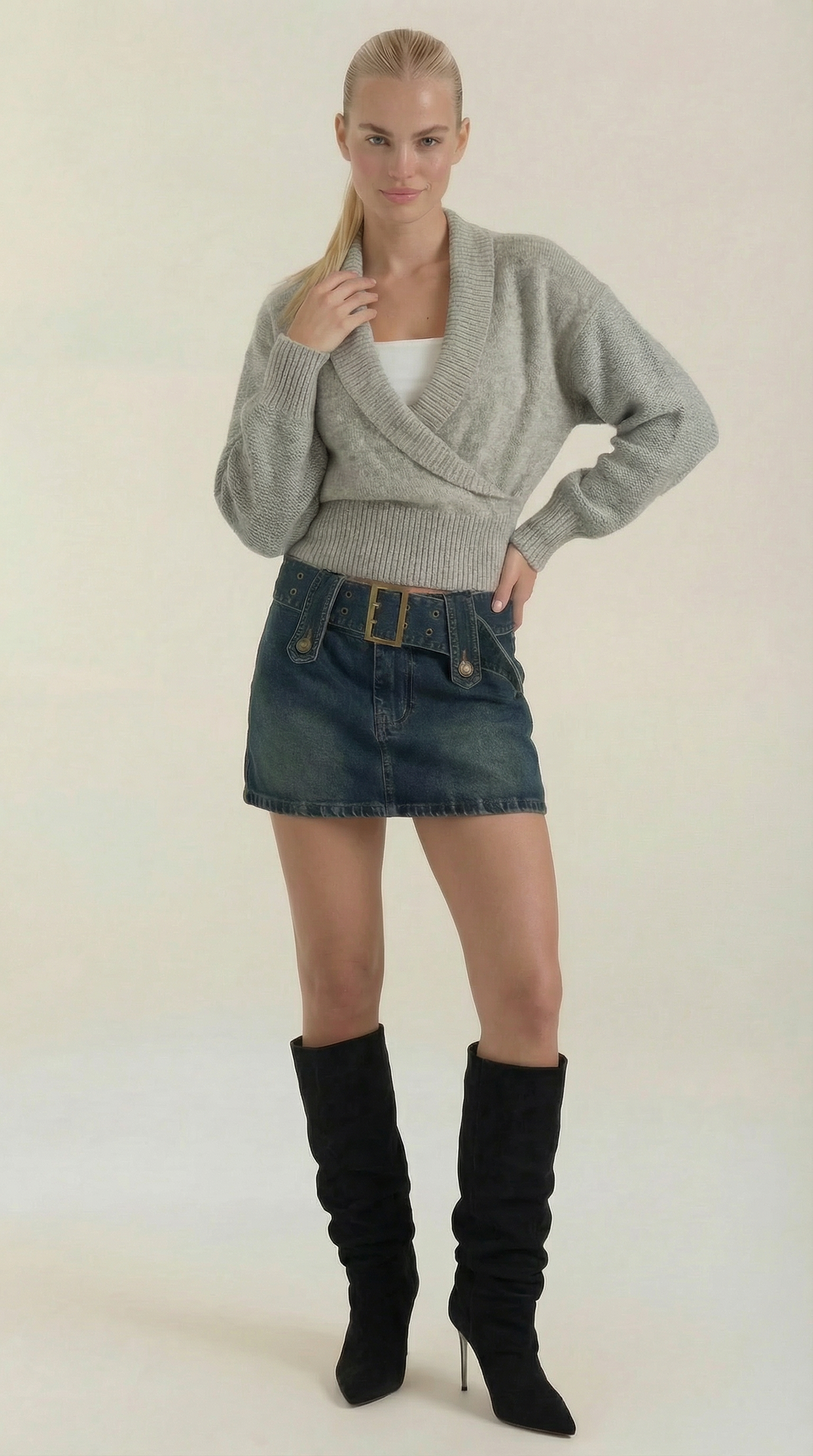 Suéter Lynda Wickel de Punto