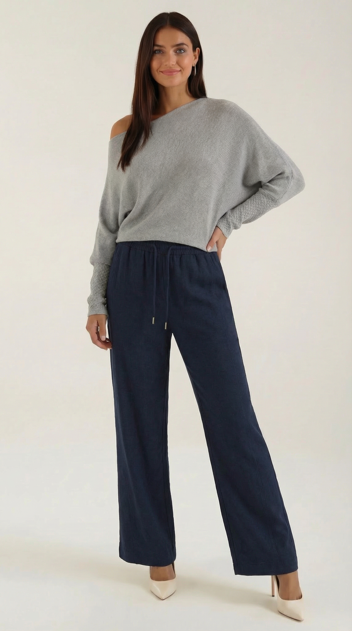 Suéter Mildred de Punto Off-Shoulder